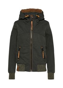 Naketano, Damen Casual Übergangsjacke, Dunkelgrau / Oliv / Schwarz