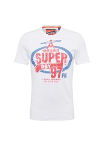 Superdry, Herren Shirt 'Heritage Classic Tee', Blau / Rot / Weiß