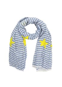 Codello, Damen Schal, Blau / Gelb / Weiß