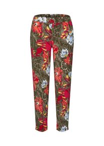 s.Oliver BLACK LABEL, Damen Hose, Khaki / Rot
