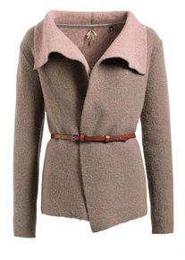 Khujo, Damen Strickjacke 'YOYO WITH BELT', Braun