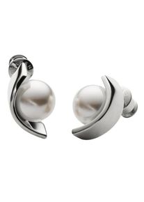 Skagen, Damen Ohrstecker 'Agnethe', Silber / Perlweiß