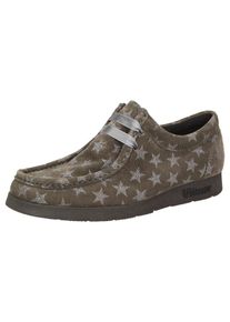 Sioux, Damen Mokassin 'Grash', Taupe / Silber