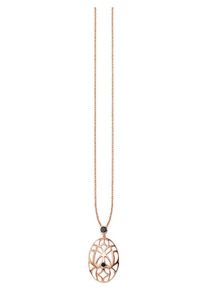 CAI Caï, Damen Kette, Rosegold / Schwarz
