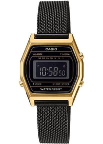 Casio, Damen Chronograph 'LA690WEMB-1BEF', Gold / Schwarz