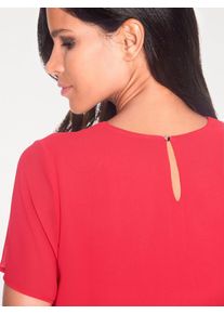Heine, Damen Chiffonbluse, Rot