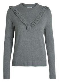 Pieces, Damen Pullover, Grau