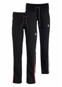 H.I.S. HIS JEANS, Damen Jogginghose (Packung, 2er-Pack), Schwarz