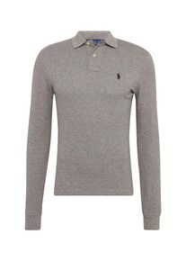 Polo Ralph Lauren, Herren Poloshirt 'LSKCSLIMM2-LONG SLEEVE-KNIT', Dunkelgrau