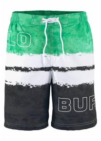 Buffalo, Herren Badeshorts, Grün / Schwarz