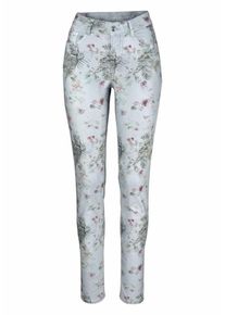 MAC, Damen Jeans 'Dream Skinny', Hellblau / Grasgrün / Altrosa