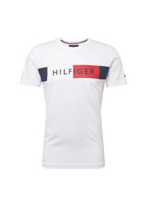 Tommy Hilfiger, Herren Shirt 'Stripe', Dunkelblau / Rot / Weiß