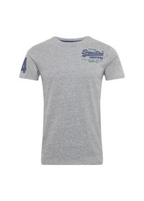 Superdry, Herren Shirt 'Premium Goods Duo Essntial', Marine / Graumeliert