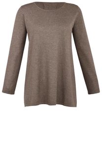 Emilia Lay, Damen Strickpullover, Braunmeliert