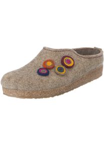 Haflinger, Damen Pantoffeln 'Grizzly Kanon', Hellbraun