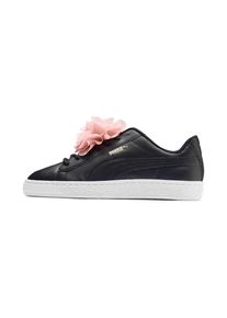 Puma, M&auml;dchen Sneaker 'Basket Flower', Hellpink / Schwarz
