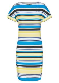 Daniel Hechter, Damen Kleid, Blau / Gelb / Schwarz / Weiß