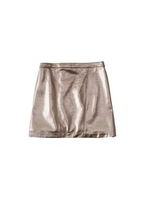 Abercrombie & Fitch Abercrombie & Fitch, Damen Rock 'XM18-METALLIC MINI', Silber