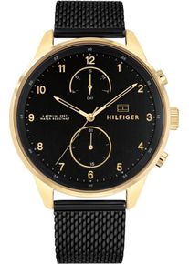 Tommy Hilfiger, Herren Multifunktionsuhr 'Casual, 1791580', Gold / Schwarz