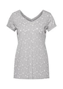 Sublevel, Damen T-Shirt 'Ladies Shirt', Grau / Wei&szlig;