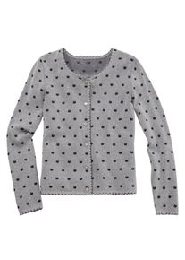 BERWIN & WOLFF BERWIN & WOLFF, Damen Trachtenstrickjacke mit Metallkn&ouml;pfen, Grau / Schwarz