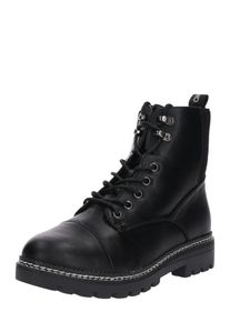 Only, Damen Boots 'Bex Lace Up Bootie', Schwarz