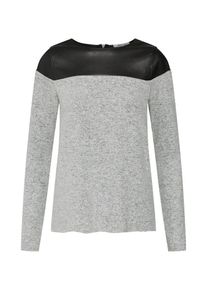 ABOUT YOU, Damen Pullover 'Ceyda Jumper', Grau / Schwarz