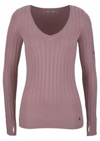 Kangaroos, Damen V-Ausschnitt-Pullover, Altrosa