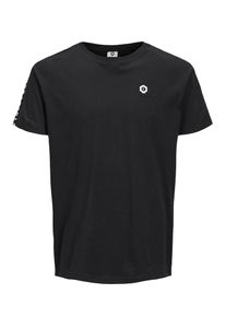 Jack & Jones JACK & JONES, Herren Monochromes T-Shirt, Schwarz