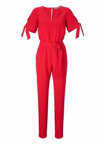 Heine, Damen Overall mit Bindegürtel, Grenadine