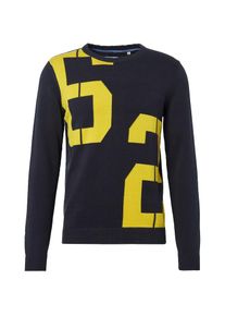 Tom Tailor, Herren Pullover, Navy / Limone