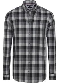 Tommy Hilfiger, Herren Hemd, Grau / Basaltgrau / Schwarz