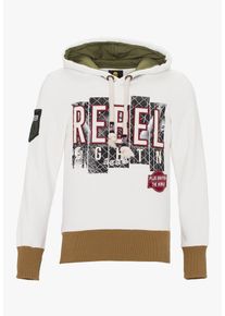 PLUS EIGHTEEN, Herren Pullover, Beige / Camel / Blutrot