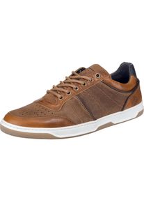 Bullboxer, Herren Sneakers Low, Navy / Karamell