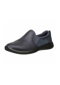 Ecco, Damen Slipper, Dunkelblau / Schwarzmeliert