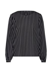Object, Damen Bluse 'Scarlett', Schwarz / Wei&szlig;