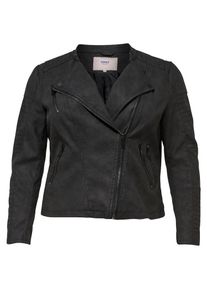 Only Carmakoma, Damen Biker Jacke, Schwarz