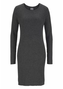 Véro Moda VERO MODA, Damen Gestricktes Kurzkleid, Schwarzmeliert