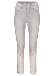Angels, Damen Jeans, Grau / Weiß
