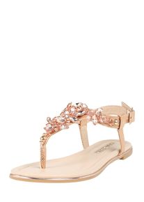 Buffalo, Damen Zehentrenner, Rosé / Silber