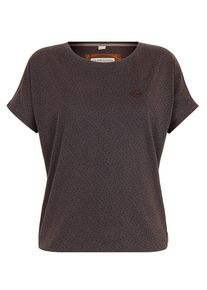 Naketano, Damen Shortsleeve, Dunkelbraun / Schwarz