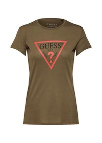 Guess, Damen Shirt 'SS CN BASIC TEE', Khaki