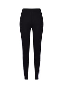 Only, Damen Leggings 'onlLIVE LOVE PANEL LEGGING JRS', Schwarz / Weiß