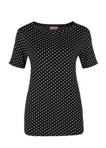 TRIANGLE, Damen Shirt, Schwarz / Wei&szlig;