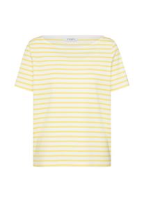 Pieces, Damen Shirts 'INGRID', Gelb / Weiß