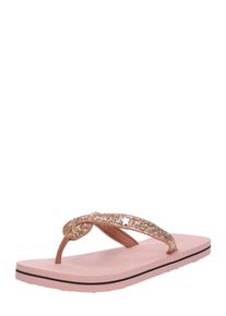 Esprit, Damen Zehentrenner 'Glitter infinit', Altrosa