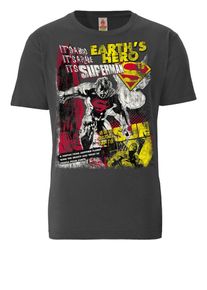logoshirt, Herren T-Shirt 'Superman', Gelb / Dunkelgrau / Rot / Schwarz