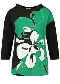 Gerry Weber, Damen T-Shirt, Gr&uuml;n / Schwarz / Wei&szlig;