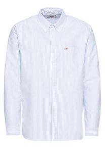 Tommy Jeans, Herren Hemd 'TJM TOMMY CLASSICS STRIPED SHIRT', Hellblau / Weiß
