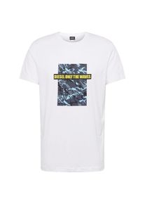 Diesel, Herren Shirt 'BMOWT-JUST-B ', Blau / Weiß
